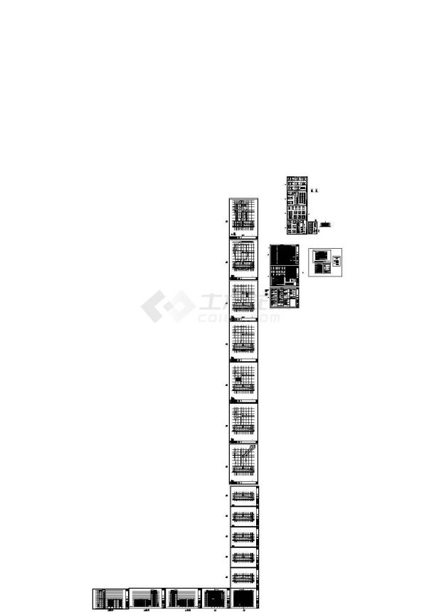 [芜湖]12层框架结构公共服务用房整套结构设计图-图一