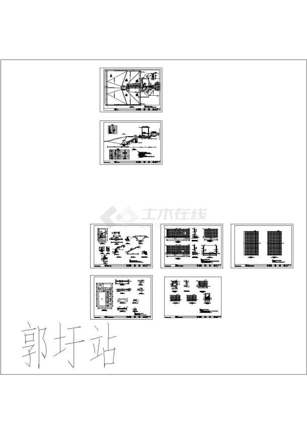 电灌站拆建全套竣工设计CAD全套图纸-图一