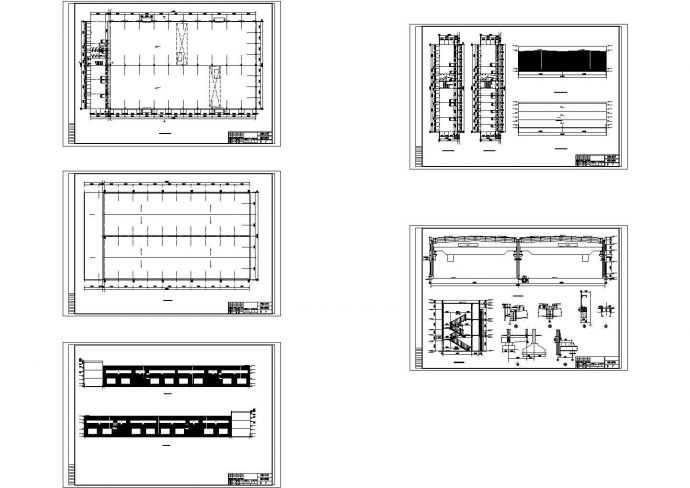 轻钢结构厂房设计工程量计算实例Cad设计图_图1