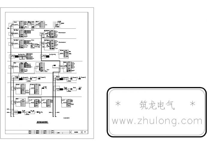 某酒店电气详细CAD系统图_图1