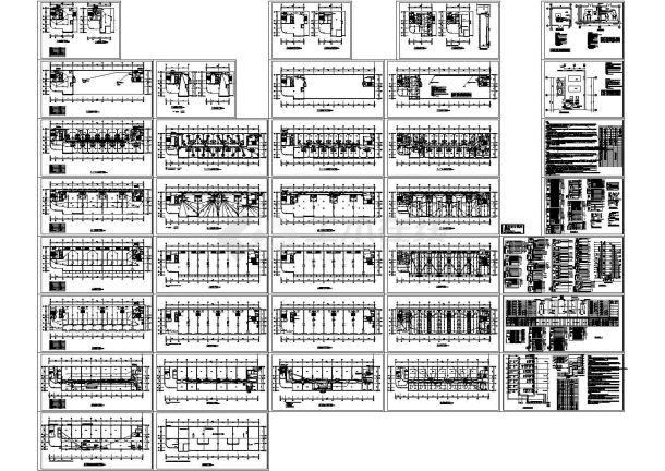十五层商贸集团综合楼电气施工cad图，共三十六张-图一