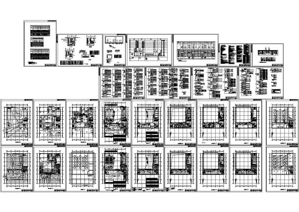 某八层综合楼电气全套施工cad图，共二十九张-图一