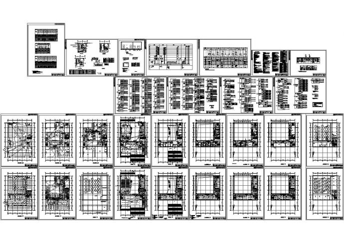 某八层综合楼电气全套施工cad图，共二十九张_图1