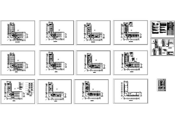 某六层戒毒所综合楼电气全套施工cad图，共十五张_图1