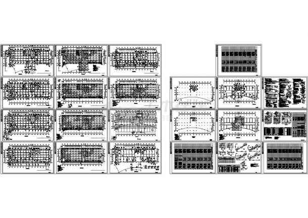 医院门诊及住院楼框架结构施工图设计（CAD，22张）-图二