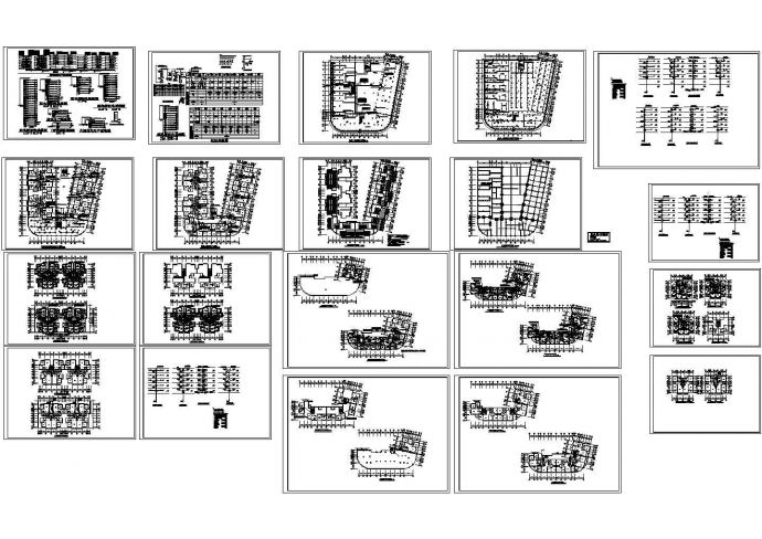 某七层大型综合楼电气施工cad图，共二十张_图1