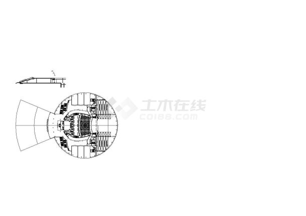 某地区人民大会堂（355077㎡）设计cad全套建筑施工图（含技术经济指标）-图二