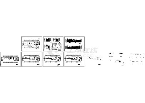 四层商业中心规划设计建筑施工cad图纸（含效果图，共七张）-图一