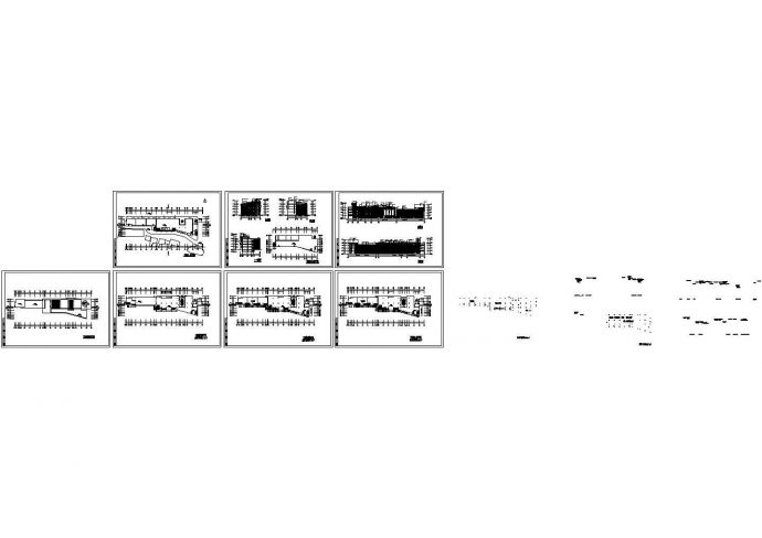 四层商业中心规划设计建筑施工cad图纸（含效果图，共七张）_图1