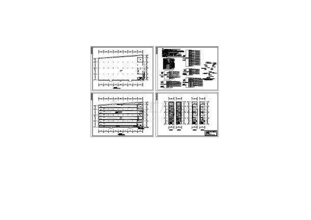 三层小型电脑超市电气施工cad图(含平面图，共四张)-图一