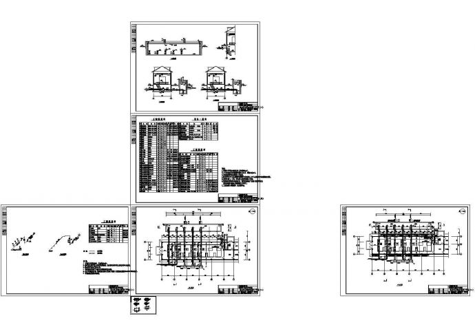 某大型送水泵房建筑设计全套CAD图_图1