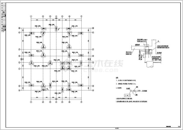 酒店预应力混凝土管桩基础施工图-图一