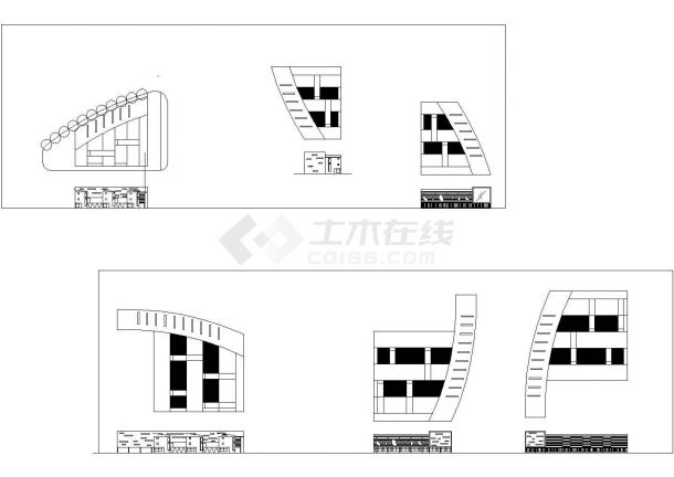 广西崇左行政中心（多层框架结构综合楼）设计cad全套建筑施工图（甲级院设计）-图二