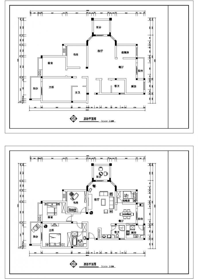 阳光城户型10户型建筑设计CAD方案图_图1