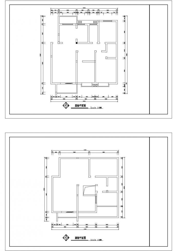 阳光城户型5户型建筑设计CAD方案图_图1