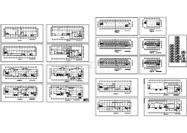 某二十三层商业广场应急照明系统设计cad图，共十九张-图一