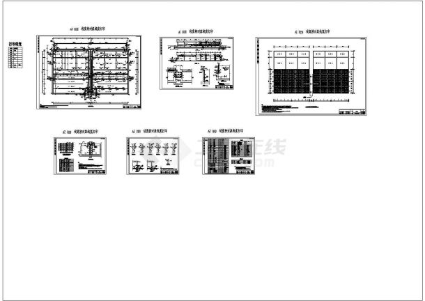 某水厂生物池工艺设计CAD图-图一