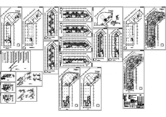 某十一层住宅综合楼舒适性空调及制冷系统设计cad图，共二十四张_图1