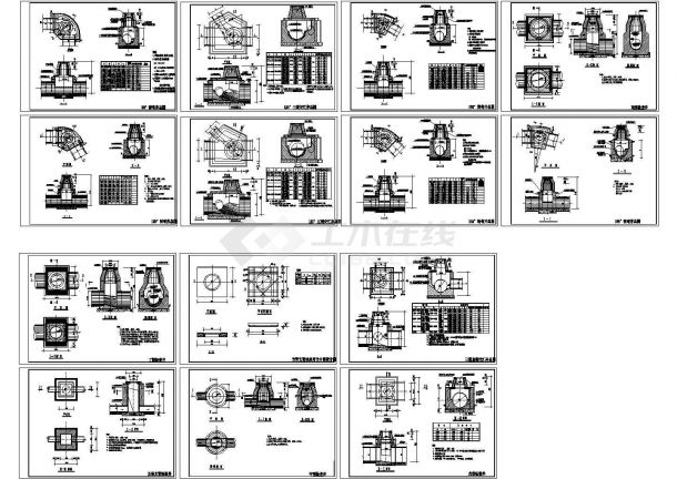经典各种市政检查井设计cad全套施工图图集（甲级院设计，种类齐全）-图二
