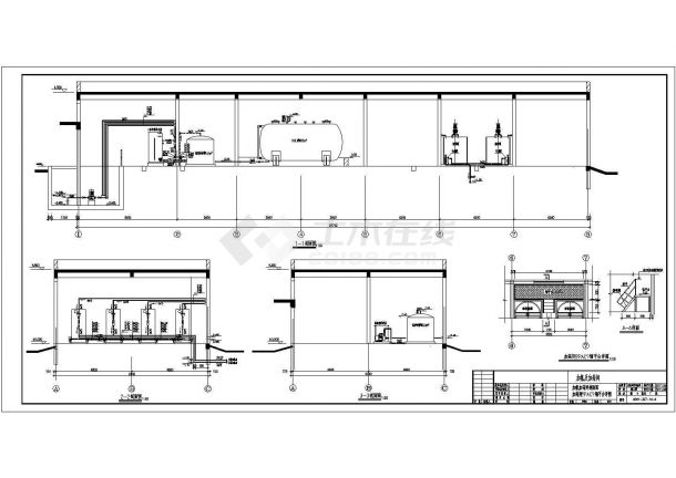 [河南]某市污水处理厂施工图纸，甲级院设计，标注明细-图一
