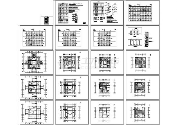 某四层宫殿建筑电气施工图纸（cad，19张图纸）-图二