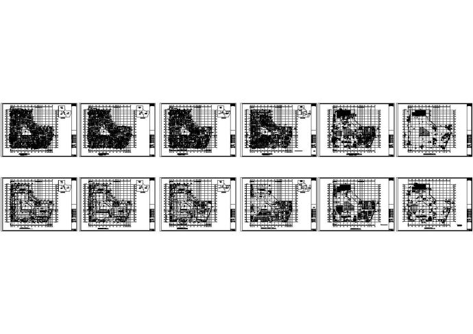 [南京]大型购物中心暖通空调设计施工图（4个CAD）_图1