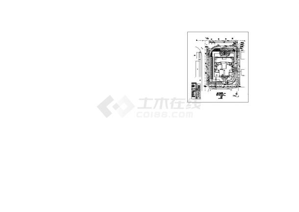 某高层住宅楼总平面建筑设计CAD方案图-图一