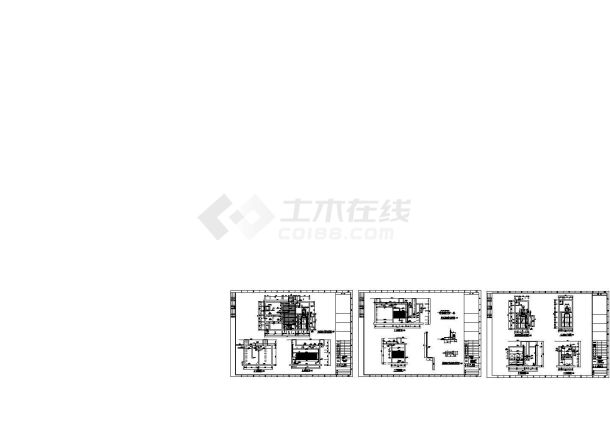 某集资住宅楼污水治理工程cad设计图(处理规模为300立方天)-图二