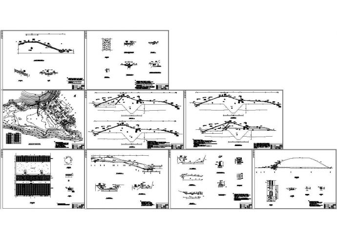 某水库土坝加固施工图设计CAD全套图纸_图1