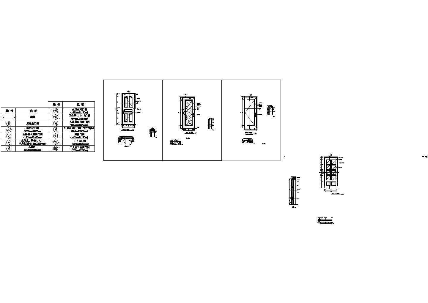 某法式别墅门设计详图