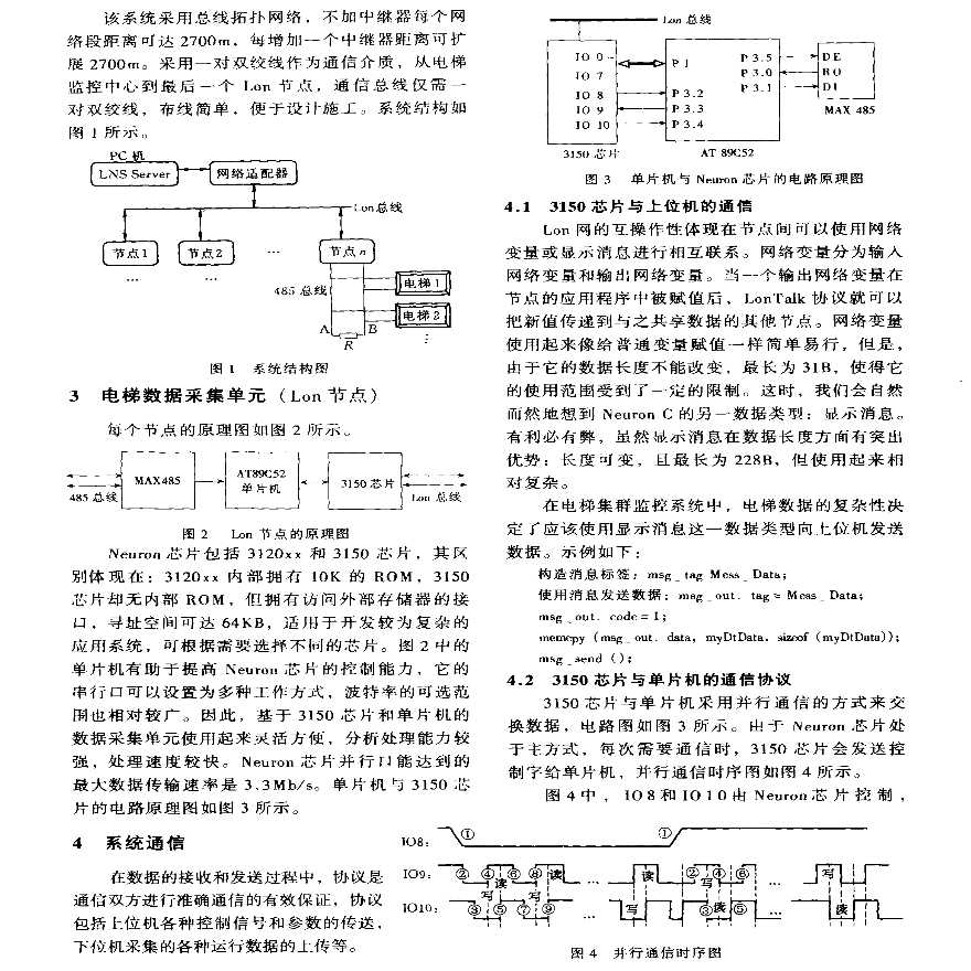 基于LonWorks的电梯集群监控系统-图二