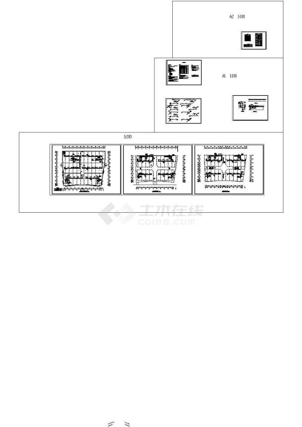 某商场防排烟、通风设计cad施工图-图一