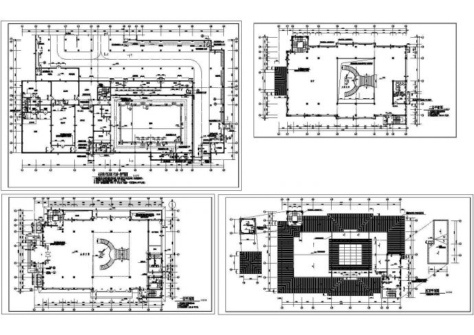 某大型会所装修方案设计CAD图纸_图1