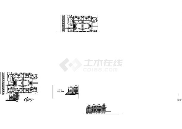 奥雅杭州某地天都城天风华苑3区小园景观设计cad图纸-图二