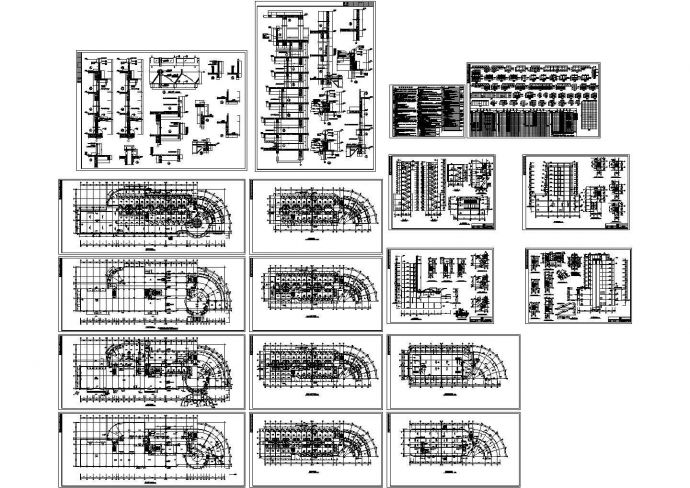 翡翠山湖9层酒店建筑设计CAD施工图（含地下室设计）_图1