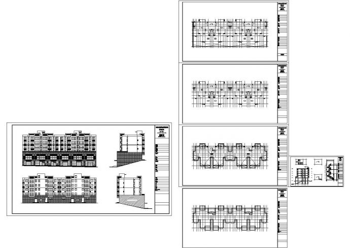多层整套带商业建筑CAD设计图_图1