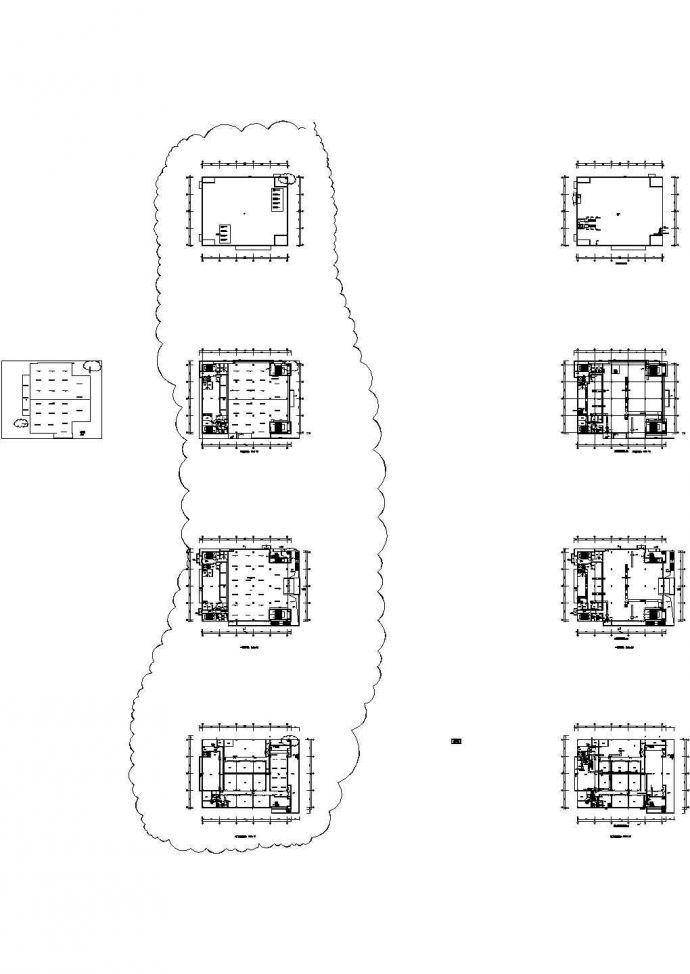 多层生活馆空调通风系统设计CAD图_图1