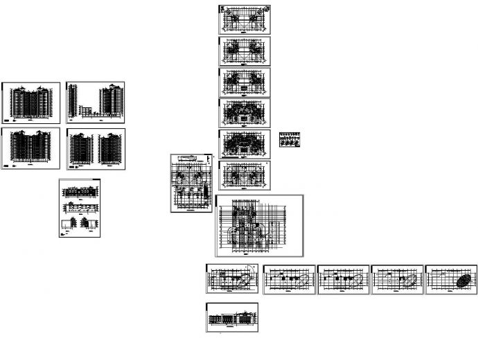 某十六层高层住宅楼设计方案图_图1