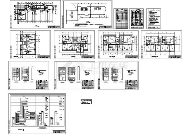 六层住宅电气图纸CAD版-图一