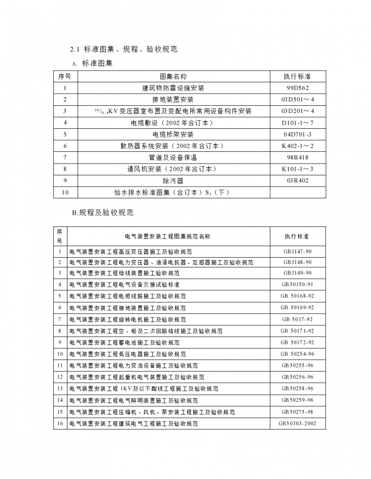 上海某变电磁站变配电整流系统安装工程施工组织设计方案-图二