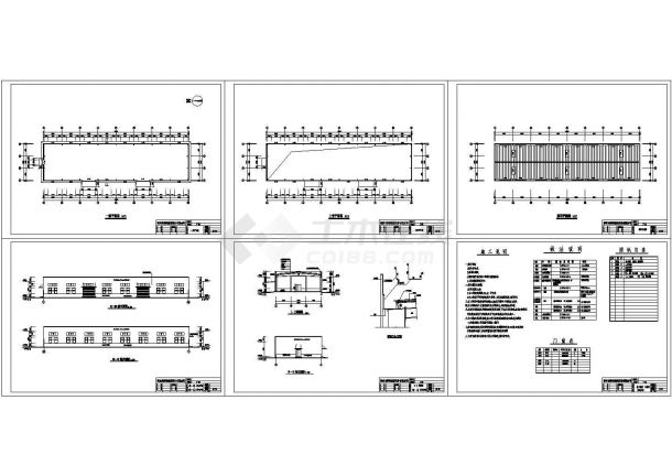 厂房施工图建筑结构cad设计全套图-图一