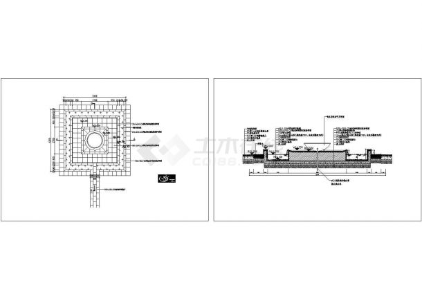 喷泉水体大样图-图一