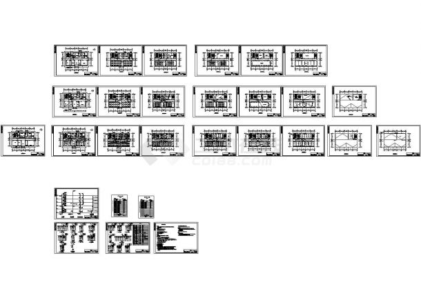 某中学六层框架结构图书实验楼（5703㎡）强弱电设计cad全套电气施工图纸（含设计说明）-图一