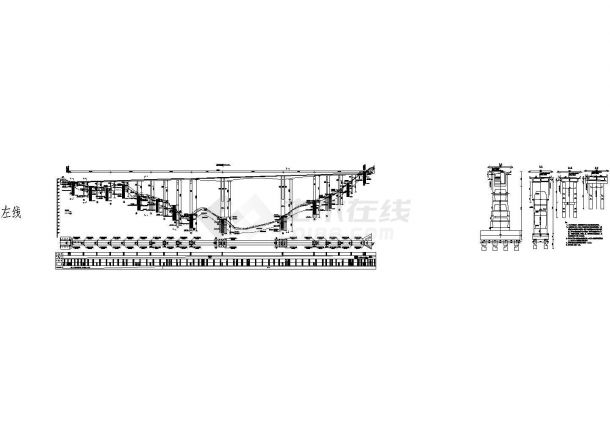 94+180+94m预应力混凝土连续刚构桥型总体布置节点详图设计-图一