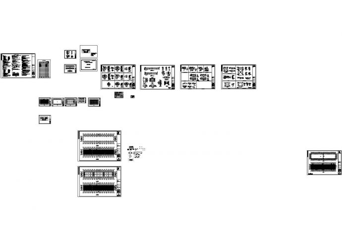 某跨度21米单层轻型门式刚屋架厂房建筑施工图纸（CAD，6张图纸）_图1
