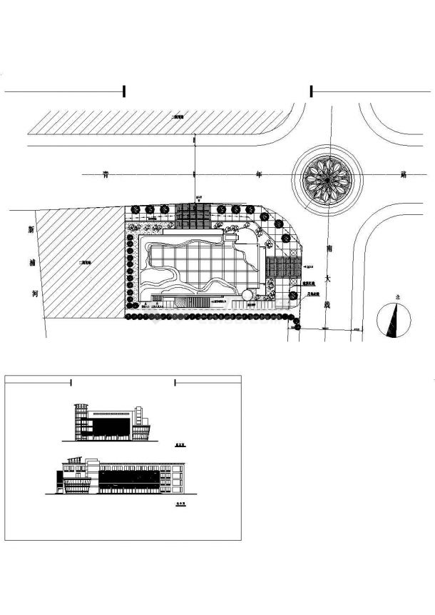 某高层商厦超市设计方案CAD图-图一
