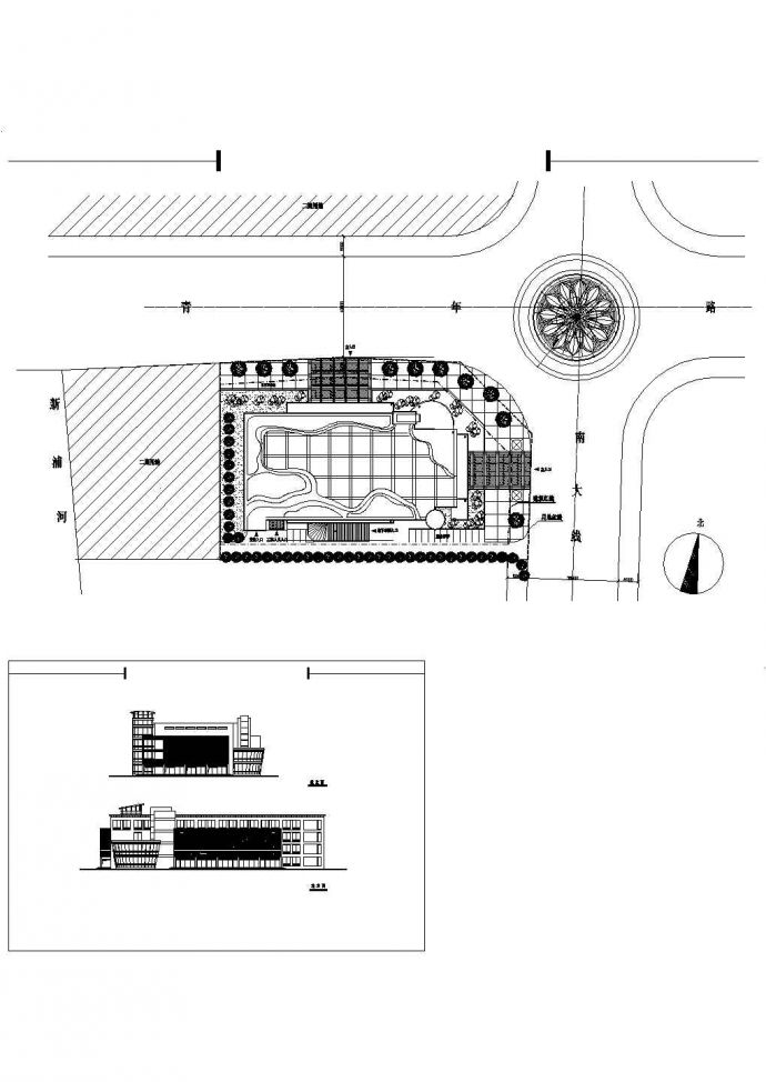 某高层商厦超市设计方案CAD图_图1