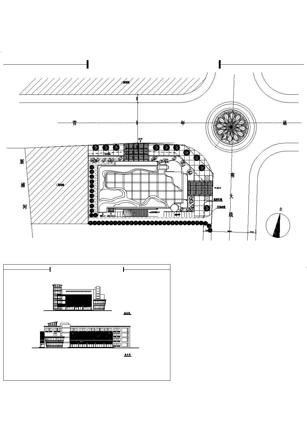 某高层商厦超市设计方案CAD图