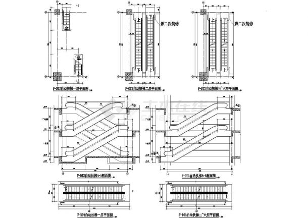 滚梯详图（二）CAD施工图设计-图一