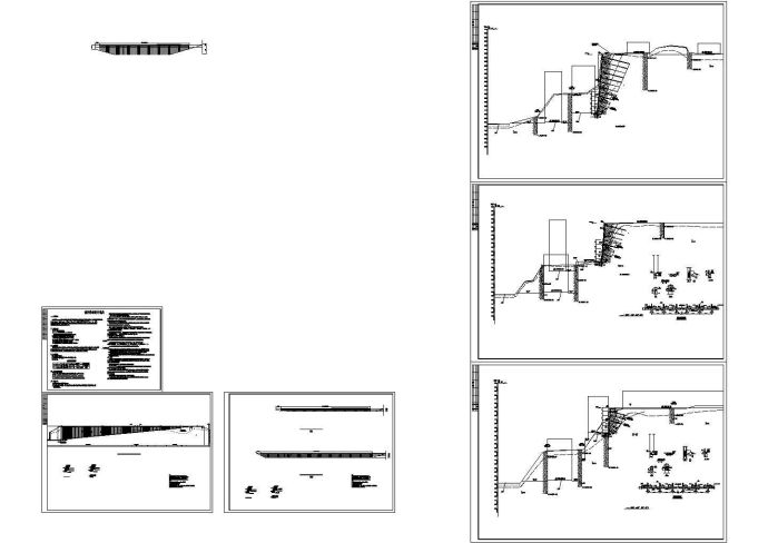 重庆某锚杆挡墙边坡支护施工cad图纸_图1